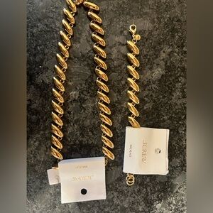 J Crew necklace & bracelet -